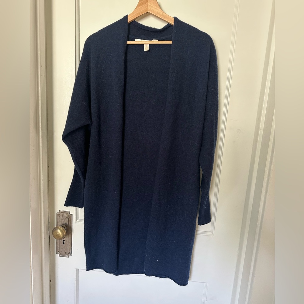 Nordstrom Collection 100% Cashmere Navy Women's Sweater